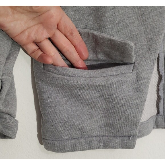 Tulle Anthropologie Gray Cropped Cardigan Jacket 3/4 Sleeve - Picture 7 of 9